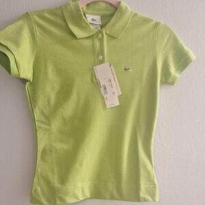 Lacoste Green Polo Shirt Classic Knit Short Sleeve
